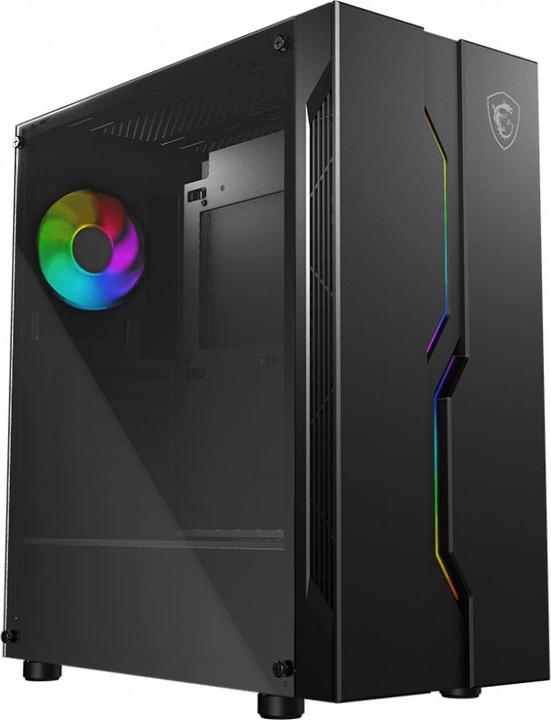 Immagine prodotto MSI MAG VAMPIRIC 010X Mid Tower Gaming Computer Case "Nero, 1x ventola ARGB da 120 mm, Mystic Light (ATX, Mini-ITX, mATX)