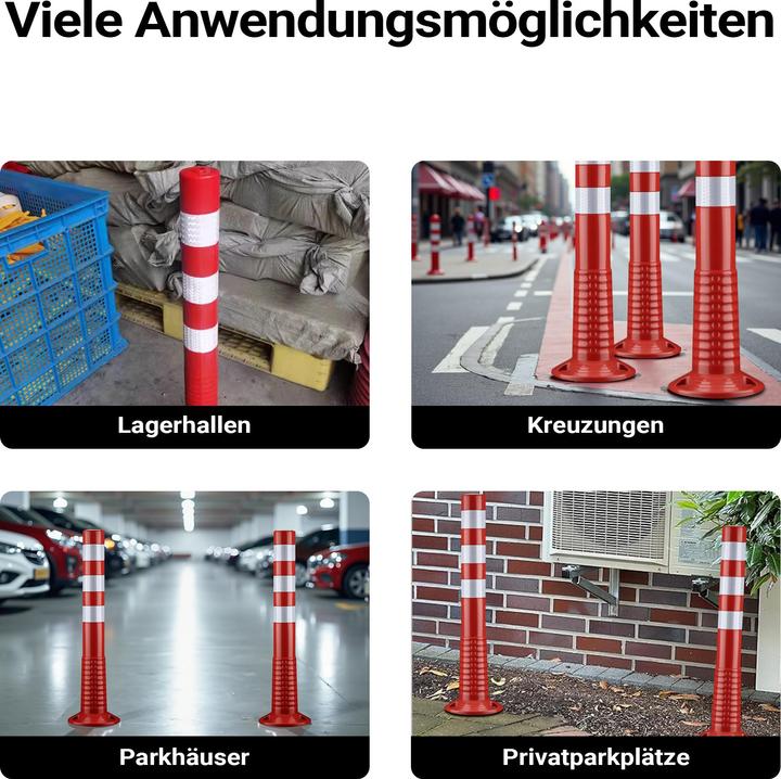 Actual product image Wiltec 2x barrier posts Ø20x75cm barrier post mobile barrier bollard flexible
