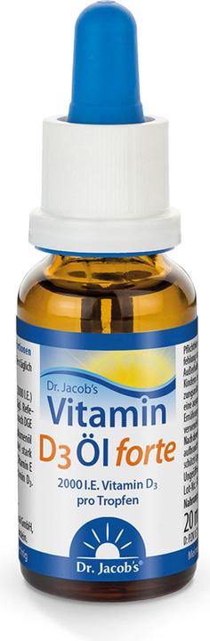 Image du produit Dr. Jacob's Huile D3 forte (1 pièce(s), Gouttes, 72 g)