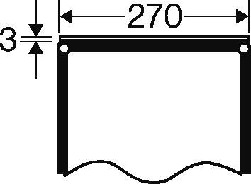 Produktbild Hensel Verschlussplatte 270mm FP VP 27 (Kunststoffkabelbinder, 186 mm, 1 Stk.)