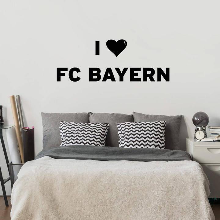 Produktbild FC Bayern München I Love Fc Bayern (180 x 21 cm)