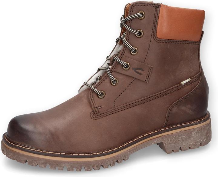 Camel Active Leder Schnürstiefel mit warmem Wollfutter (37)