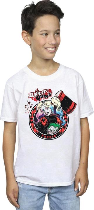 Actual product image Boys Harley Quinn Joker Patch T-Shirt (140, 146)