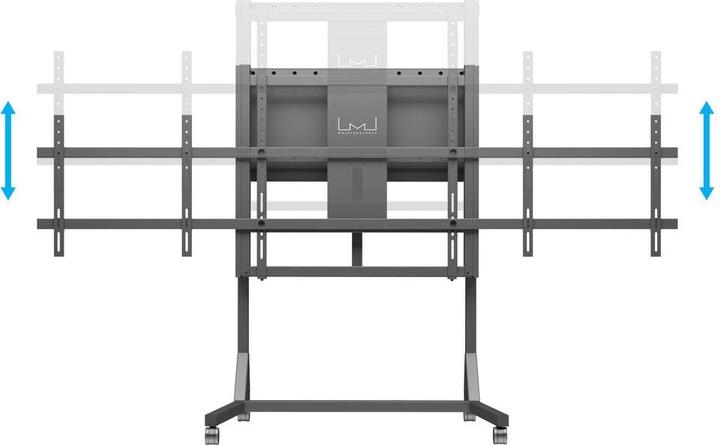 Actual product image Multibrackets MB Motorised Dual TV Stand, black/0440 (84", 160 kg)