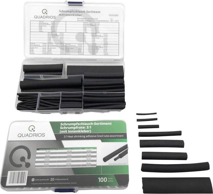 Image du produit Quadrios Gaine thermorétractable Premium 3:1 avec colle dans le pack 200 pcs (200 x)