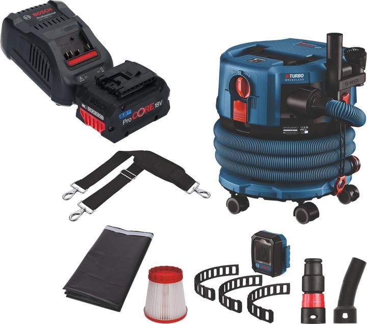 Actual product image Bosch Professional Bosch GAS 18V-12 MC Professional cordless hoover BITURBO Brushless + 1x ProCore battery 8.0 Ah + (Wet dry vacuum cleaner)