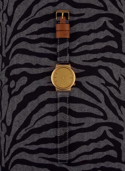 Actual product image Komono The Wizard Print Series Denim Zebra (Analogue wristwatch, 36 mm)