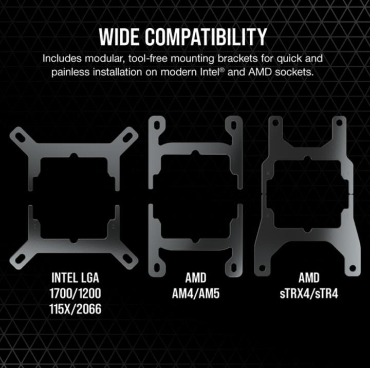 Immagine prodotto Corsair WAK Cooling Hydro H100i iCUE Elite