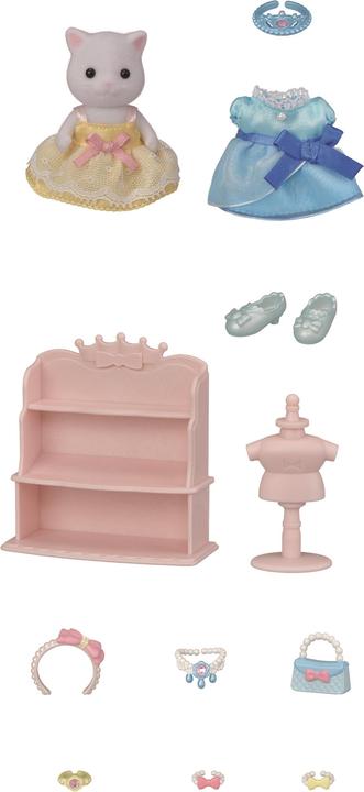 Actual product image Sylvanian Families SYL princesses dressing set with figure