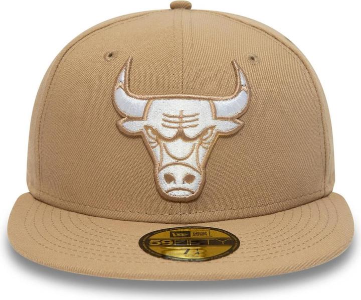 Actual product image New Era 59Fifty Fitted Cap - Chicago Bulls camel beige (7 1/4)