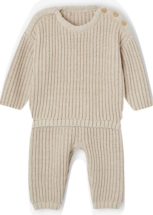Produktbild Vertbaudet Unisex Baby-Set: Pullover, Strickhose & Wickelbody (62)
