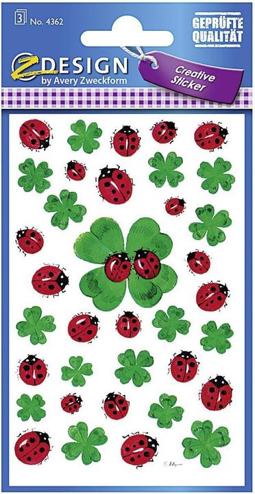 Actual product image Z-Design Sticker clover/beetle