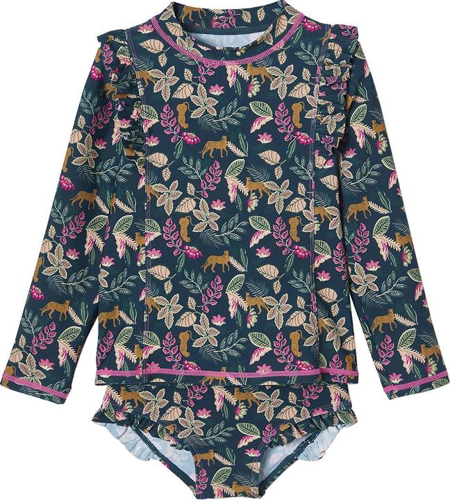 Image du produit Vertbaudet Mädchen Bade-Set: Shirt mit UV-Schutz & Badehose (158)