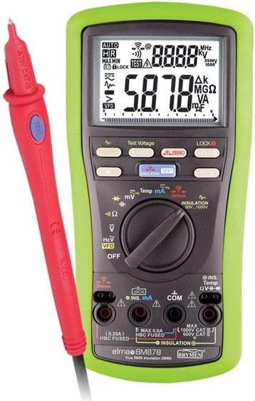 Actual product image Elma Instruments Elma BM878 Insulation multimeter med remote probe og temperaturmåling