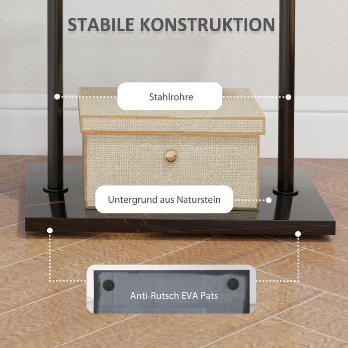 Produktbild Swisshandel24 Garderobenständer Kleiderständer inkl. Haken & Tablett ideal für Kleider, Hüte
