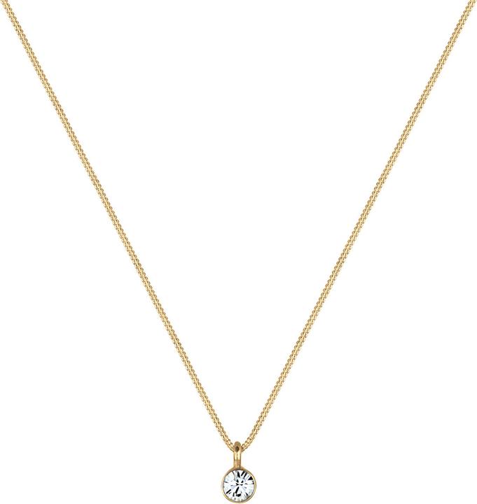 Actual product image Elli with solitaire crystal pendant (925 silver, 45 cm)