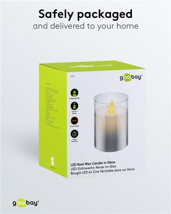 Produktbild Goobay LED-Echtwachs-Kerze (1 x)