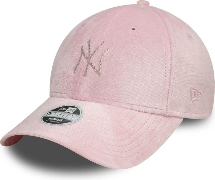 New Era 9Forty Damen Cap - VELOUR DIAMANTE NY Yankees rosa