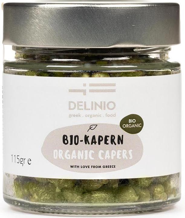 Delinio Organic capers, only in sea salt, without brine (313 g)