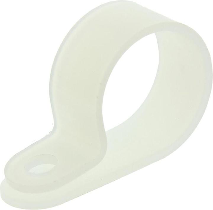 Actual product image HellermannTyton Natural Nylon P-clip, 17.6mm Bundle Dia