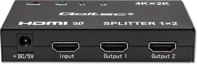 Immagine prodotto Qoltec 51796 Splitter HDMI attivo 2 x HDMI 4K x 2K | 3 4 Gbit/s