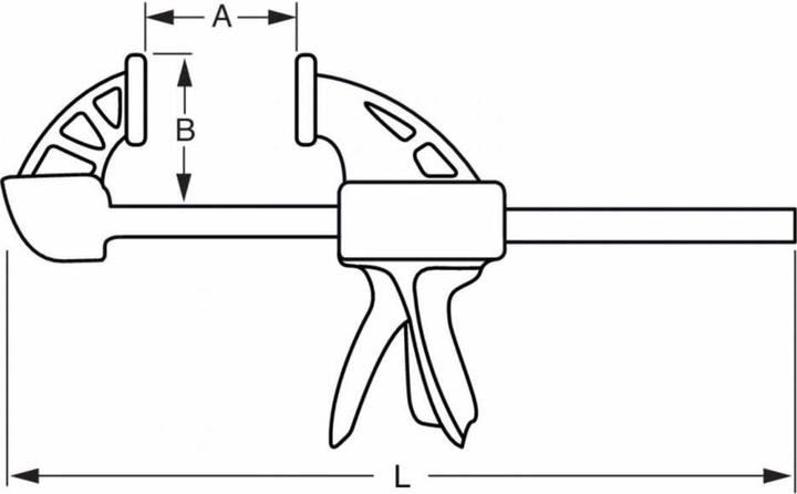 Actual product image Bahco Quick clamp QCB-300/95 mm (300 mm)