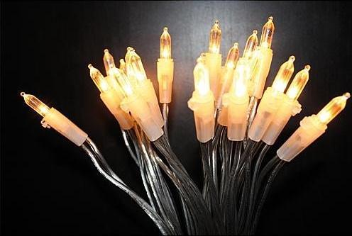 Actual product image EGB LED Fairy Lights 50 LEDs transparent amber (11.30 m)