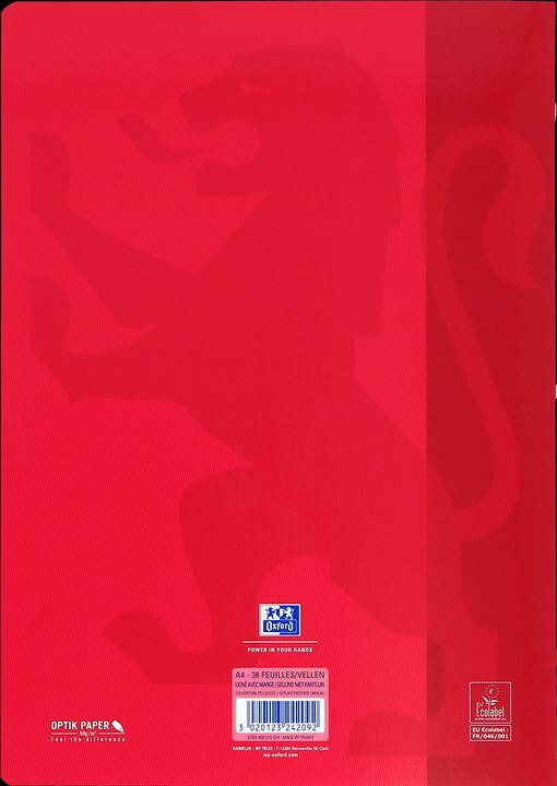 Actual product image Oxford Exercise book (A4, Lined, Hardcover)