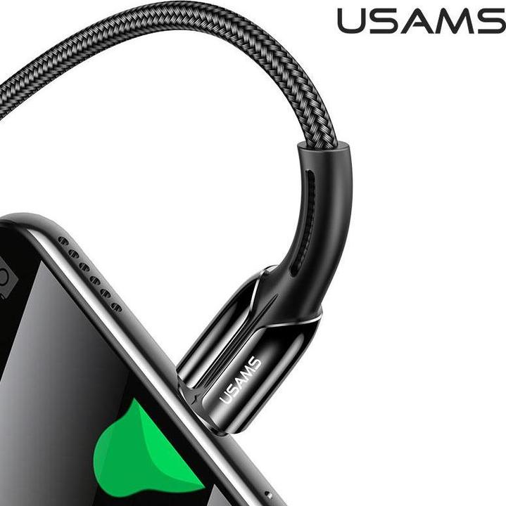 Actual product image Usams U43 USB-C to USB-C fast charging cable 100W, Black (1.20 m, USB 3.2, 100 W)
