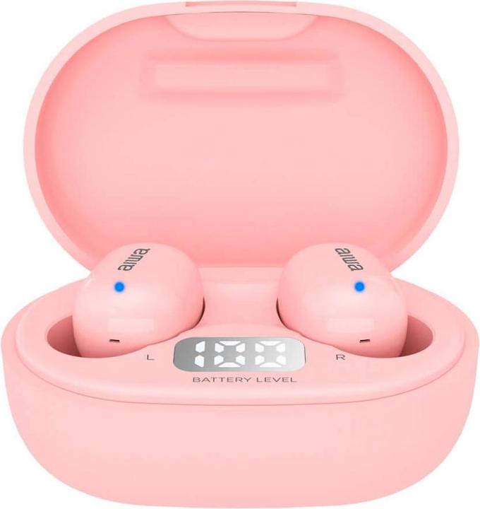 Produktbild Aiwa EBTW-150PK Kopfhörer & Headset Kabellos im Ohr Calls/Music Bluetooth Pink (3 h, Kabellos)