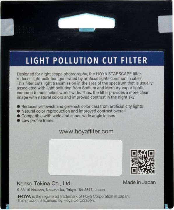 Produktbild Hoya STARSCAPE Astro Filter (72 mm, Nachtlicht Filter, 72 mm)