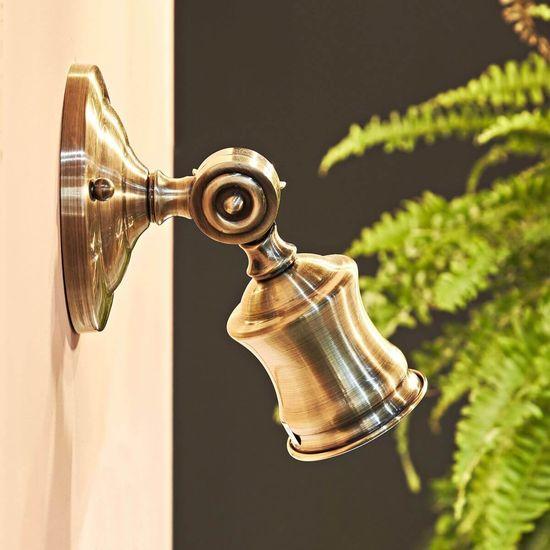 Actual product image Ideal lux BARBER GU10 wall light dimmable burnished warm white 159997 (640 lm, GU10)