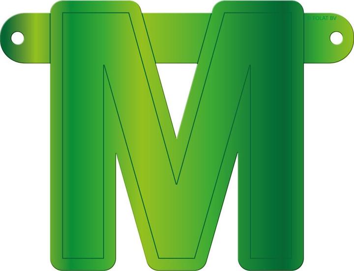 Image du produit Folat Bannière lettres M vert tilleul