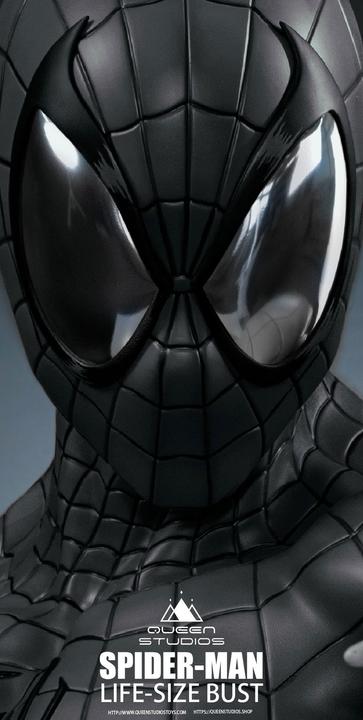 Produktbild Queen Studios Marvel Comics “Spider-Man Black” 1/1 Lifesize Büste