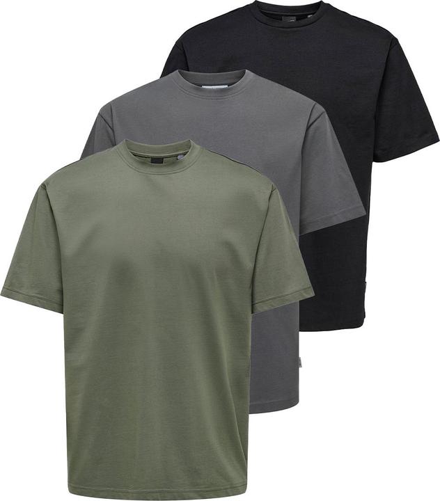Green, Black, Dark grey