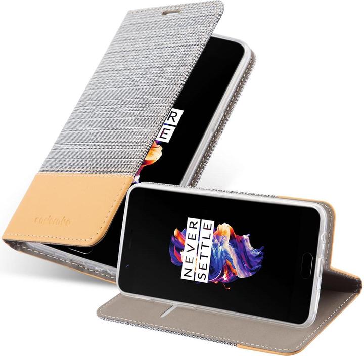 Image du produit Cadorabo Jeans Book Housse pour OnePlus 5 (OnePlus 5)