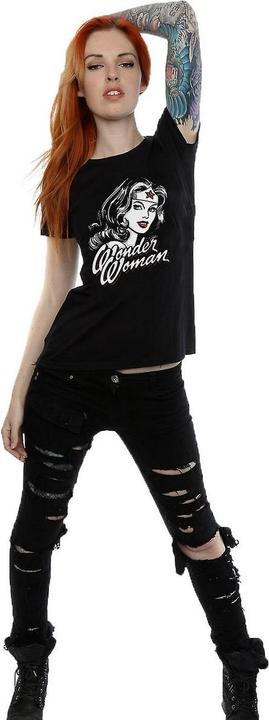Actual product image Wonder Woman Womens/Ladies Hint Cotton T-Shirt (XS)