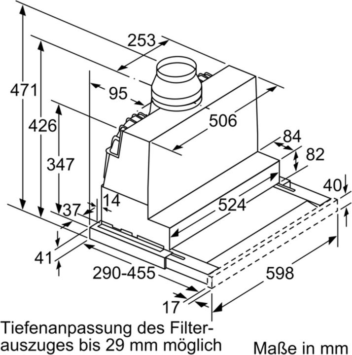 Actual product image Bosch Hausgeräte DFR067A52 (Flat-screen hood)