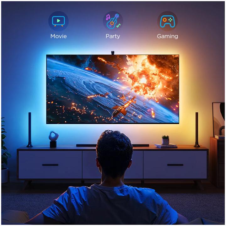 Image du produit Govee Barre lumineuse Backlight Kit 3 (Blanc chaud, 41 cm, Intérieur)