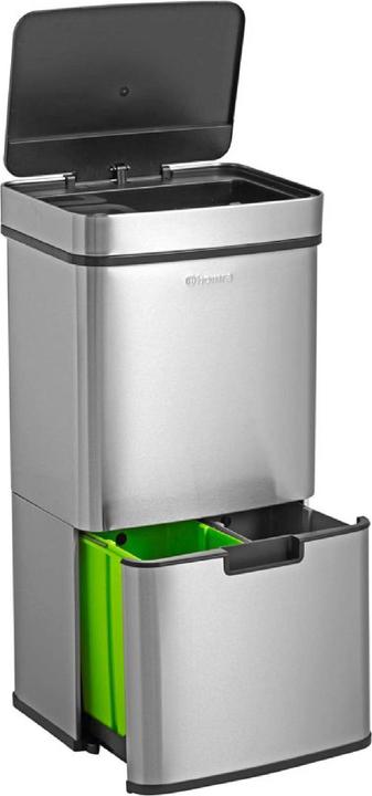 Actual product image Homra Nexo bin with sensor, silver (72 l)