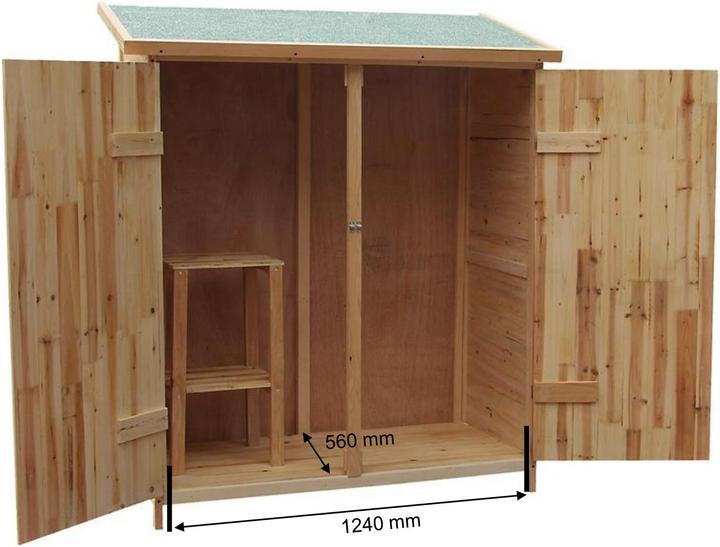 Produktbild Wiltec Gerätehaus XXL Holz Geräteschuppen Gartenschrank Geräteschrank Gartenhaus