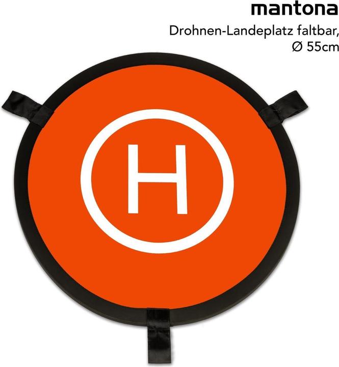 Produktbild mantona 23060 Drohnen-Landeplatz faltbar, Ø 55cm (Drohnen Landeplatz, Universal)