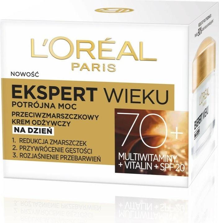 L'Oréal Paris L'Oréal Age Specialist Expert Age 70+ anti-rimpel voedende dagcrème 50ml (50 ml, Dagcrème, SPF 20)