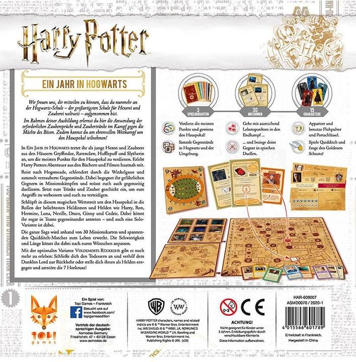 Produktbild Asmodée Harry Potter: Ein Jahr in Hogwarts (Deutsch)