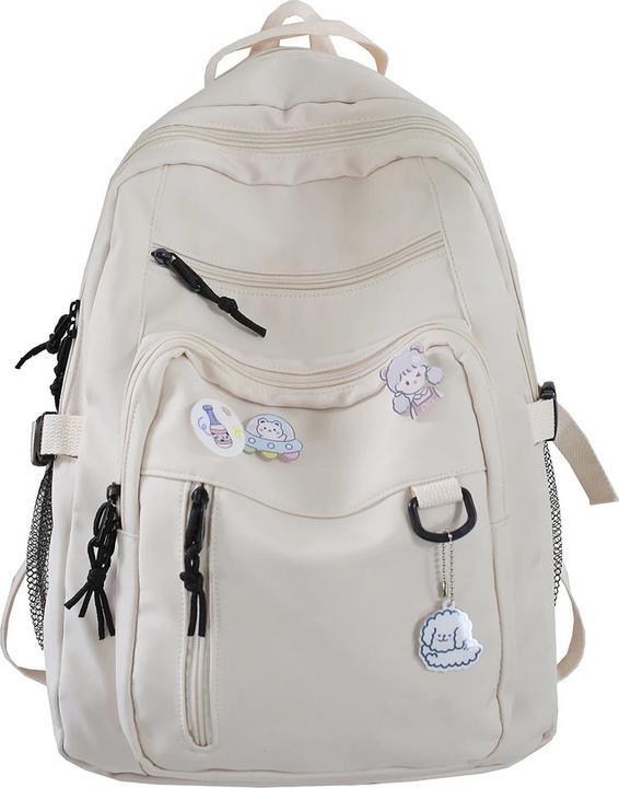 Only-Bags.Store Grosser Studentenrucksack Abzeichen Rucksack Schultasche Hohe Kapazität Rucksack Niedlich Freizeit