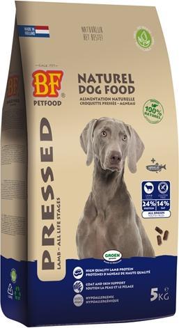 Actual product image BF Petfood Geperst Lam / Rijst Premium (Adult, Puppy + kitten, Junior, 1 pcs., 5000 g)