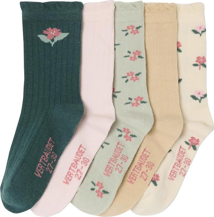 Produktbild Vertbaudet 5er-Pack Mädchen Socken mit Blumen (5er Pack, 27, 30)
