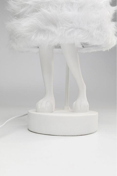 Immagine prodotto Kare Design Lampada da tavolo Animal Rabbit Fur Bianco/Argento 68 cm (E14)