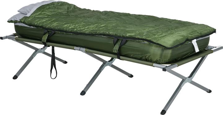 Produktbild Outsunny Campingbett-Set inklusive Matratze, Schlafsack und Kopfkissen
