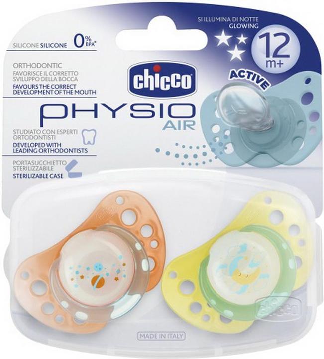 Image du produit Chicco Sauger Physio Air Lumi 12m+, Doppelpack (2 x)